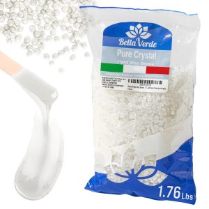 Bella Verde Wax Beans 1.76lbs   Made in Italy   Hard Wax Beads for Women and Men  Hot Wax for Brazilian Body Legs Eyebrows Face Lips Armpits