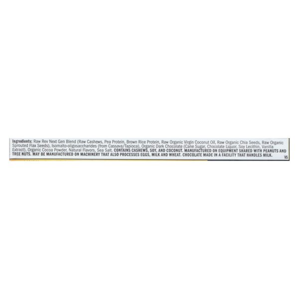 Raw Rev Glo Double Chocolate Brownie Batter Bar  - Case of 12 - 1.6 OZ - Image 2