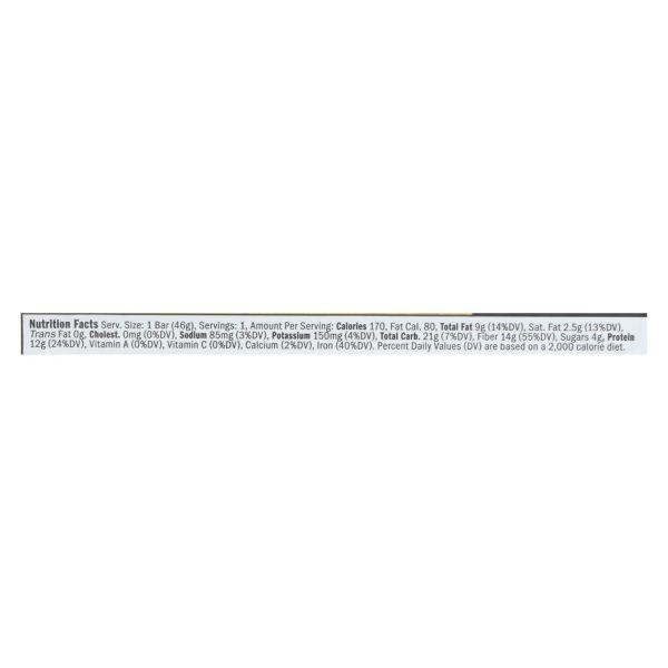 Raw Rev Glo Double Chocolate Brownie Batter Bar  - Case of 12 - 1.6 OZ - Image 3