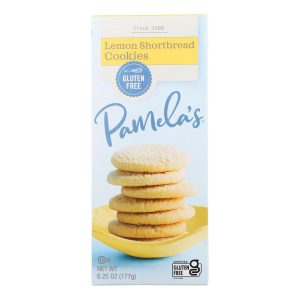 Pamela's Products - Cookies - Lemon Shortbread - Gluten-Free - Case of 6 - 6.25 oz.