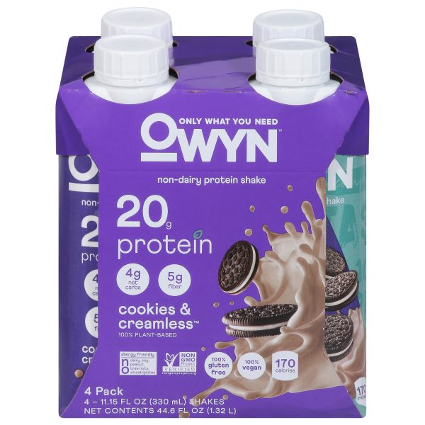 Only What You Need - Plnt Bsd Cky Cream Protein Shk - Case of 3-4/11.14Z - Image 3