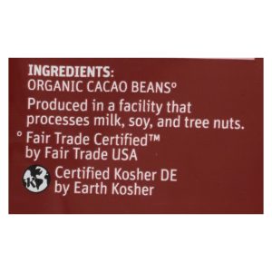 Tcho Chocolate Unsweetened 99% Organic Baking Pieces  - Case of 6 - 8 OZ