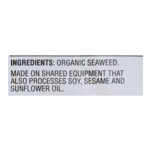 Gimme Seaweed Snacks 100% Organic Roasted Seaweed Sushi Nori - Wrap N' Roll - Case of 12 - .81 oz