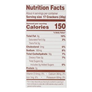 Simple Mills Rosemary and Sea Salt Almond Flour Crackers - Case of 6 - 4.25 oz.