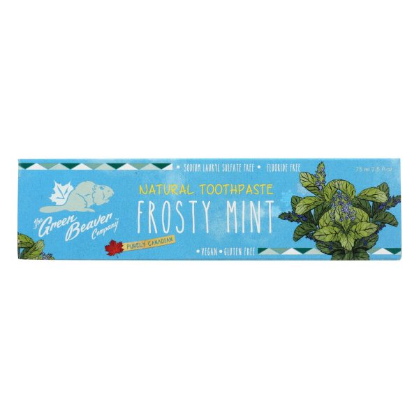 The Green Beaver Toothpaste - Frosty Mint Toothpaste - Case of 1 - 2.5 fl oz. - Image 2