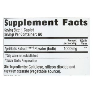 Kyolic - Aged Garlic Extract One Per Day Cardiovascular - 1000 mg - 60 Caplets