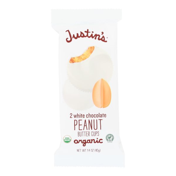 Justin's Nut Butter Peanut Butter Cups - White Chocolate - Case of 12 - 1.4 oz - Image 3