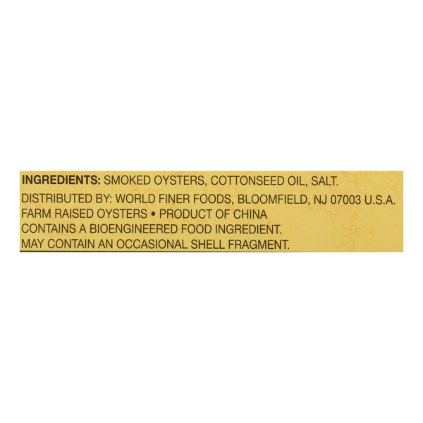 Reese Oysters - Smoked - Large - 3.7 oz - Case of 10 - Image 3