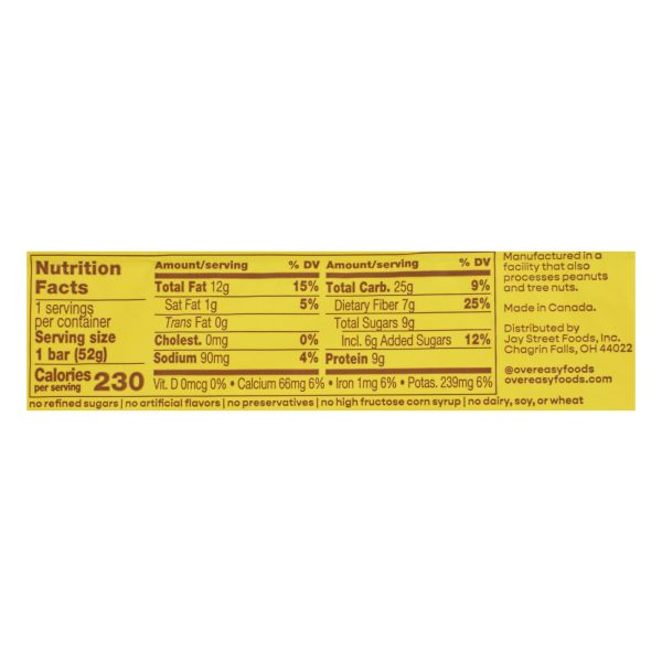 Over Easy - Breakfast Bar Banana Nut - Case of 12-1.8 OZ - Image 3