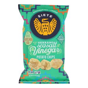 Siete - Ktl/chp Srano Sea Salt Vinegar - Case of 6-5.5 OZ