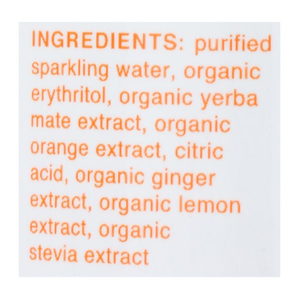 Clean Cause - Yrba Sparkling Orng Ginger - Case of 12-16 FZ - Image 2