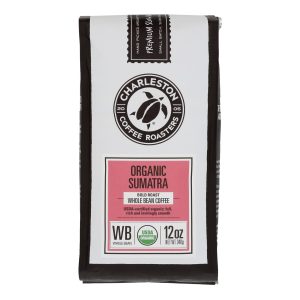 Charleston Coffee Roasters - Coffee Sumatra Whole Bean - Case of 6 - 12 OZ