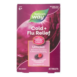 Nature's Way - Umcka Cold Plus Flu Berry - 20 Chewables