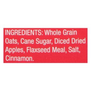 Bob's Red Mill - Instant Oatmeal Gluten Free Pkt Apple Cinnamon - Case of 4-9.88 OZ