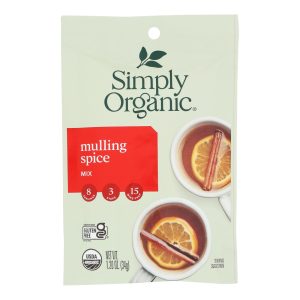 Simply Organic Mulling Spice - Organic - Gluten Free - 1.2 oz - Case of 8