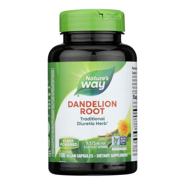 Nature's Way - Dandelion Root - 100 Capsules - Image 2