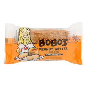 Bobo's Oat Bars - All Natural - Peanut Butter - 3 oz Bars - Case of 12