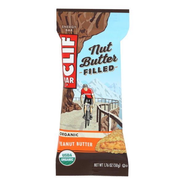 Clif Bar Organic Nut Butter Filled Energy Bar - Peanut Butter - Case of 12 - 1.76 oz. - Image 2
