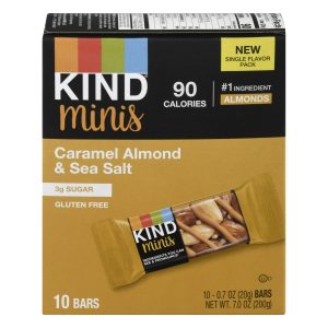 Kind - Bar Mini Caramel Almond Sea Salt - Case of 8-10/.7 OZ