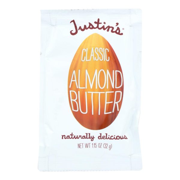 Justin's Nut Butter Squeeze Pack - Almond Butter - Classic - Case of 10 - 1.15 oz. - Image 2