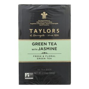 Taylors Of Harrogate - Tea Green W/jasmine - Case of 6 - 50 BAG