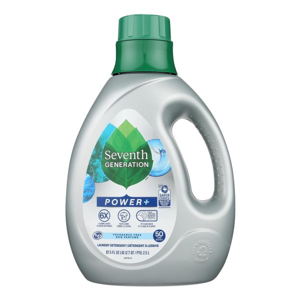 Seventh Generation - Liquid Laundry Pwr Free Clear - Case of 4-87.5 FZ - Image 2
