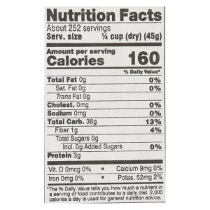 Lundberg Family Farms Organic White Long Grain Rice - Single Bulk Item - 25LB