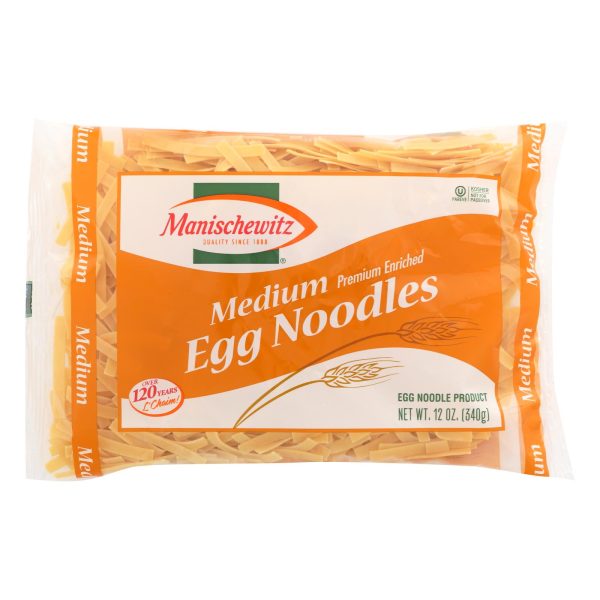Manischewitz - Egg Noodles - Medium - Case of 12 - 12 oz. - Image 3