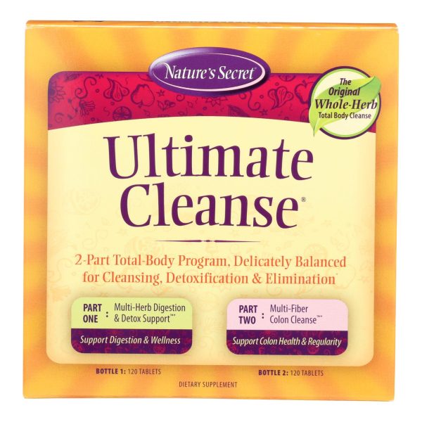 Nature's Secret Ultimate Cleanse Kit - 120 Tablets - Image 2