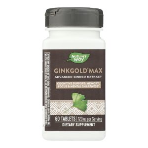 Nature's Way - Ginkgold Max 120 mg - 60 Tablets