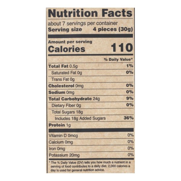 Rj's Licorice Soft Eating Licorice - Mango - Case of 8 - 7.05 oz - Image 3