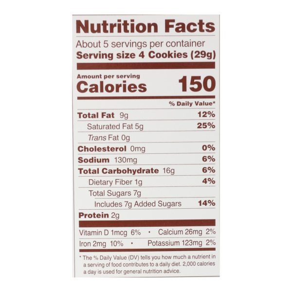 Simple Mills Cookies - Crunchy Chocolate Chip - Case of 6 - 5.5 oz - Image 2