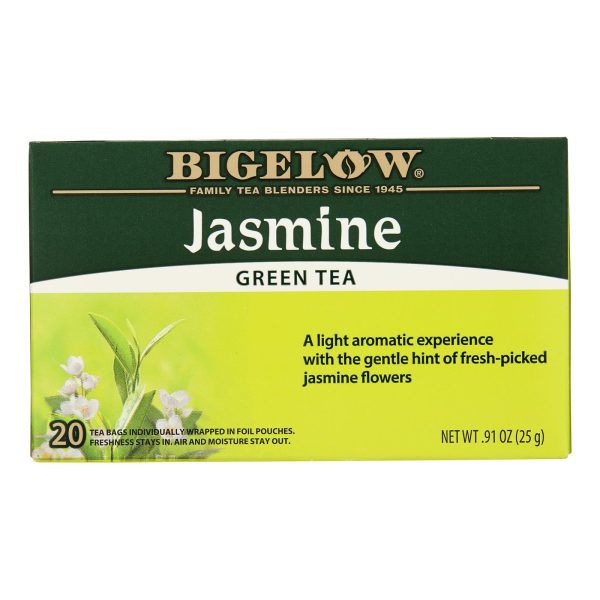 Bigelow Tea Green Tea - Jasmine - Case of 6 - 20 BAG