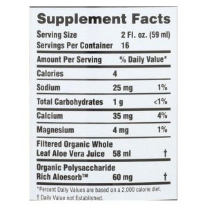 Lily Of The Desert - Aloe Vra Juice Whole Leaf - 1 Each -32 FZ