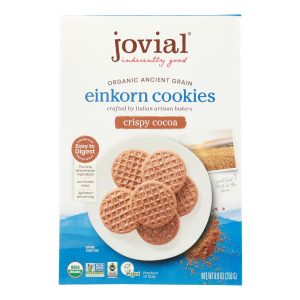 Jovial - Cookie - Organic - Einkorn - Crispy Cocoa - 8.8 oz - case of 12