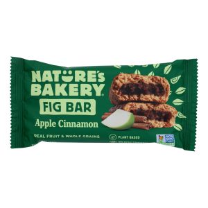 Nature's Bakery Stone Ground Whole Wheat Fig Bar - Apple Cinnamon - Case of 12 - 2 oz.