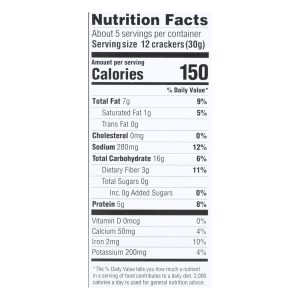 Mary's Gone Crackers Super Seed - Seaweed and Black Seaseem - Case of 6 - 5.5 oz.
