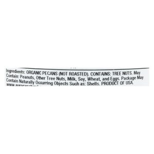 Aurora Natural Products - Organic Raw Pecans - Case of 12 - 7 oz.