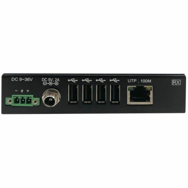 Eaton Tripp Lite Series 4-Port Industrial USB over Cat6 Extender, ESD Protection, PoC - USB 2.0, Mountable, 330 ft., TAA - Image 2