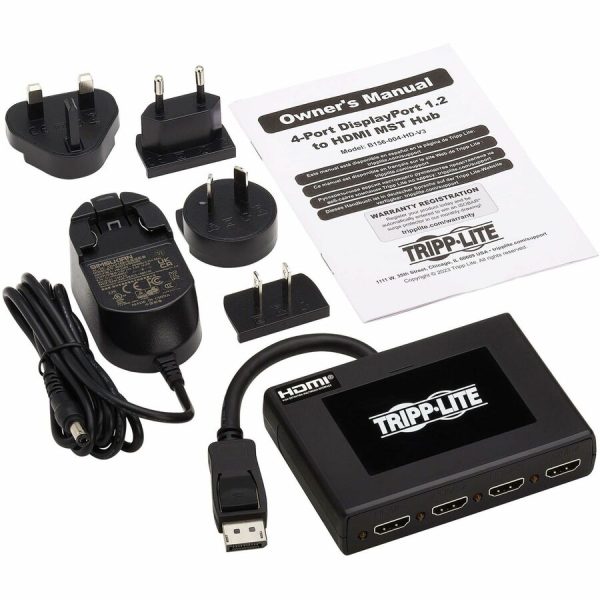 Eaton Tripp Lite Series 4-Port DisplayPort to HDMI Multi-Monitor Splitter, MST Hub, 4K 60 Hz, DP 1.2a, TAA - Image 4