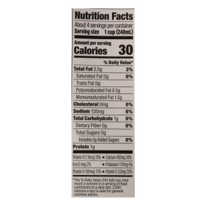 Silk Pure Almond Milk - Unsweetened Vanilla - Case of 6 - 32 Fl oz.