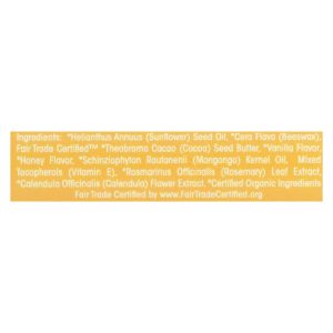 Mongo Kiss Display Center - Lip Balm - Organic - Eco Lips - Vanilla Honey - .25 oz - case of 15