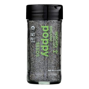 Spicely Organics - Poppy Seeds - Case of 3 - 2.2 OZ