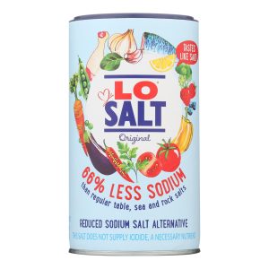 Losalt Reduced Sodium Salt - Case of 6 - 12.35 oz.