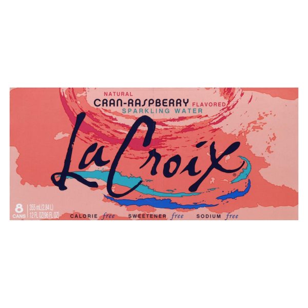 Lacroix Sparkling Water - Cran-Raspberry - Case of 3 - 12 Fl oz. - Image 2