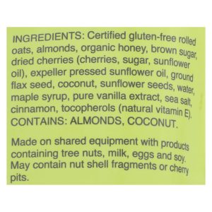 Jessica's Gluten-Free Almond Cherry Granola  - Case of 12 - 11 OZ
