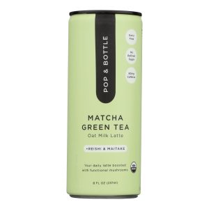Pop & Bottle - Grn/tea Matcha Latte - Case of 12-8 FZ