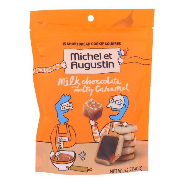 Michel Et Augustin - Cookie Mk Chocolate Caramel Shbrd - Case of 6 - 4.9 OZ - Image 3