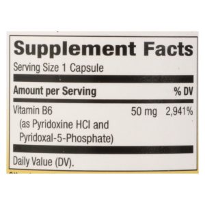 Nature's Way - Vitamin B-6 - 100 mg - 100 Capsules