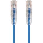 Monoprice SlimRun Cat6 28AWG UTP Ethernet Network Cable, 5ft Blue